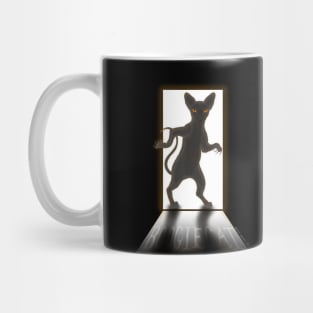 Boogie Cat, the Evil Hair-raising Hairless Cat Mug